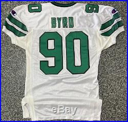 1992 Dennis Byrd New York Jets team issued game style jersey retired number