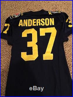 1992 Erik Anderson Michigan Game Issued 1992 Rose Bowl Football Jersey