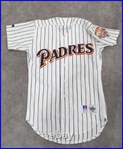 1992 Jose Valentin San Diego Padres Game Used Worn Issued MLB Baseball Jersey