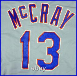 1992 New York Mets Rodney McCray #13 Game Issued Pos Used Grey Jersey Shea Patch