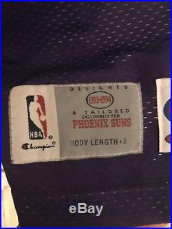 1993-94 Phoenix Suns Game Used / Team Issued Jersey Jerrod Mustaf Pro Cut 50+3