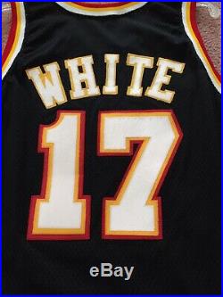 1994-95 ATLANTA HAWKS Game Issued Pro Cut NBA Jersey Champion 46+3 White #17 1/1