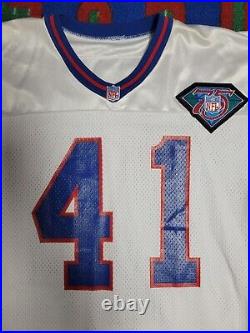 1994 Game Issued John Booty New York Giants Jersey with75th NFL Anniversary Patch