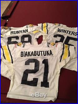 1994 Michigan Football Hall Of Fame Bowl Jerseys Game Issued Lot