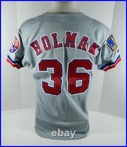 1994 Montreal Expos Shawn Holman #36 Game Issued Grey Jersey 125th Annv Patch