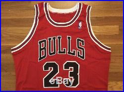 1995-96 Chicago Bulls Michael Jordan Pro Cut Jersey 46 + 3 game issued used worn