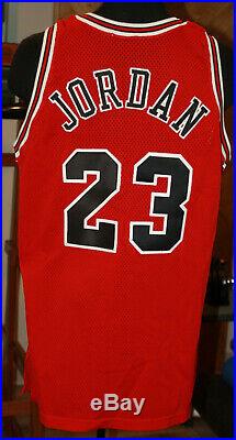 1995-96 Michael Jordan Bulls Game Issued Pro Cut Jersey Great Vintage Example
