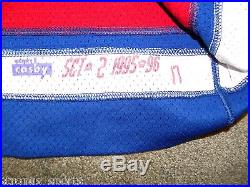 1995-96 New York Rangers Peter Ferraro Set 2 Game Worn Issued Jersey