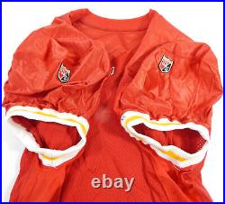 1995 Kansas City Chiefs Blank Game Issued Red Jersey 50 DP51701