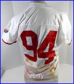 1995 San Francisco 49ers Dana Stubblefield #94 Game Issued White Jersey 52 6864