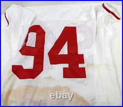 1995 San Francisco 49ers Dana Stubblefield #94 Game Issued White Jersey 52 6864