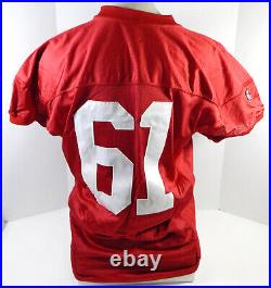 1995 San Francisco 49ers Jesse Sapolu #61 Game Issued Red Jersey 52 DP26896