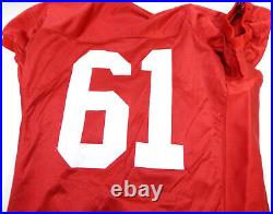 1995 San Francisco 49ers Jesse Sapolu #61 Game Issued Red Jersey 52 DP26896