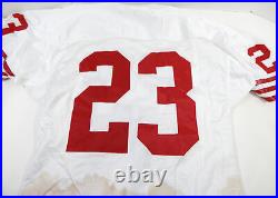 1995 San Francisco 49ers Marquez Pope #23 Game Issued White Jersey 44 DP26897