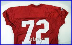 1995 San Francisco 49ers Oliver Barnett #72 Game Issued Red Jersey 50 DP23398