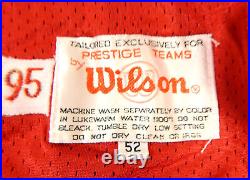 1995 San Francisco 49ers Steve Wallace #74 Game Issued Red Jersey 52 DP26909