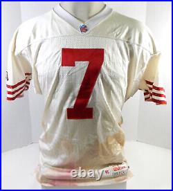 1995 San Francisco 49ers Tony Zendejas #7 Game Issued White Jersey 44 DP26893