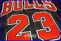 1996-97 Champion Bulls Michael Jordan Game Issued Black Jersey 46+3 Pro Cut