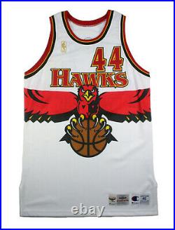 1996-97 Rick Fox Signed Atlanta Hawks Free Agent Game Issued Recruiting Jersey