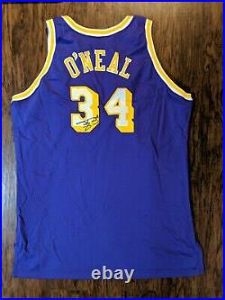 1996-97 Shaquille O'Neal Signed Game Worn/Issued Jersey-LA Lakers