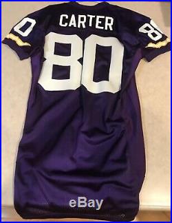 1996 Cris Carter Minnesota Vikings Game Team Issued 35th Anniversary Jersey