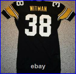 1996 Pittsburgh Steelers Jon Witman Game Jersey Authentic Team Issue Jersey