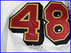 1996 San Francisco 49ers Sam Manuel #48 Game Issued White Jersey 50 Seasons P 15