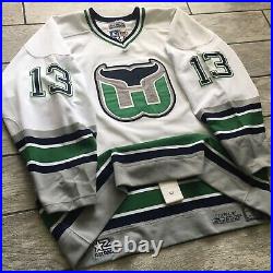 1996 Starter NHL Game Issued Jersey Hartford Whalers Sergei Fedetov Sz. 54 Used