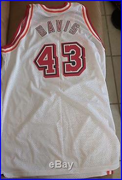 1997 98 Miami Heat Basketball NBA Game Issue Nike Jersey #43 Sizr 52 + 4 Inches