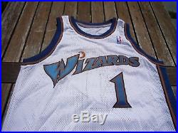 1997-98 Nike Rod Strickland Washington Wizards Game Issued Pro Cut Jersey vtg