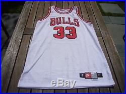 1997-98 Nike Scottie Pippen Chicago Bulls Game Issued Pro Cut Jersey vtg