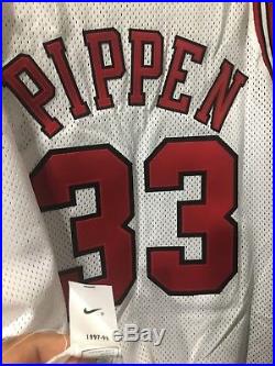 1997-98 Nike Scottie Pippen Chicago Bulls Game Issued Pro Cut Jersey vtg