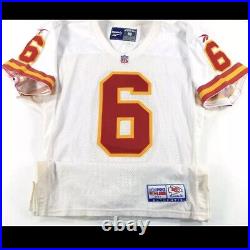 1997 Kansas City Chiefs Winans #6 Game Issued White Jersey 40