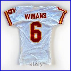 1997 Kansas City Chiefs Winans #6 Game Issued White Jersey 40