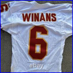 1997 Kansas City Chiefs Winans #6 Game Issued White Jersey 40