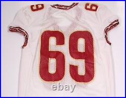 1998-06 Florida State Seminoles FSU #69 Game Issued White Nike Jersey 52