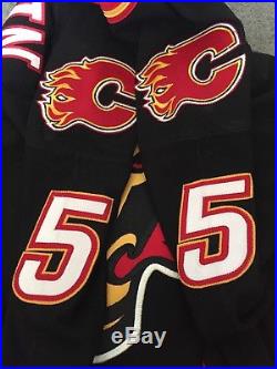 1998-1999 Team Issued Tommy Albelin Calgary Flames Third Jersey Japan Game One