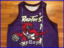 1998-99 Raptors Tracy McGrady Game Used Worn Jersey 50 + 4 pro cut issued rookie