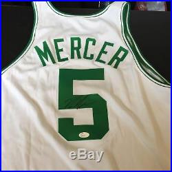 1998-99 Ron Mercer Signed Game Issued Boston Celtics Authentic Jersey JSA