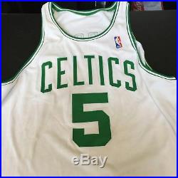 1998-99 Ron Mercer Signed Game Issued Boston Celtics Authentic Jersey JSA