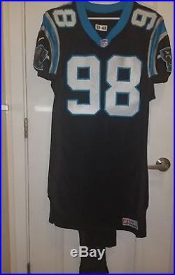 1998 Game Issued Carolina Panthers Jersey Size 48 Rare Diaper Cut