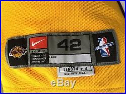 1999/00 Kobe Bryant La Lakers Team Issued Game Jersey Media Day Pro Cut 42 +4 Pe