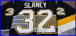 1999-00 Pittsburgh Penguins John Slaney NHL Game One Japan Game Issued Jersey