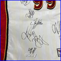 1999-2000 Atlanta Hawks Team Signed Game Issued Jersey JSA COA