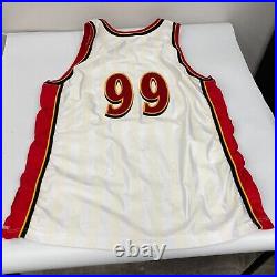 1999-2000 Atlanta Hawks Team Signed Game Issued Jersey JSA COA