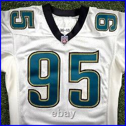 1999 Nike NFL Game Issued Jersey Jacksonville Jaguars Bryce Paup Sz. 99-46 Duval