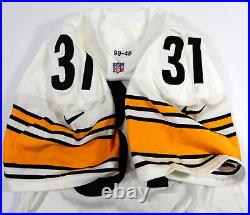 1999 Pittsburgh Steelers #31 Game Issued White Jersey 48 DP49542