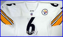 1999 Pittsburgh Steelers #6 Game Issued White Jersey 46 DP21137