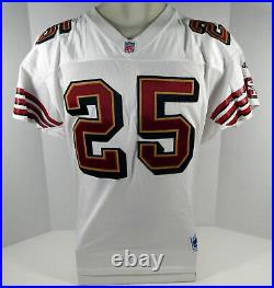 1999 San Francisco 49ers #25 Game Issued White Jersey DP08250