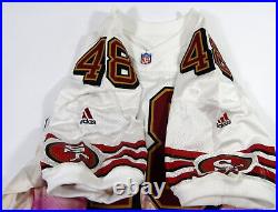 1999 San Francisco 49ers #48 Game Issued White Jersey 48 DP41592